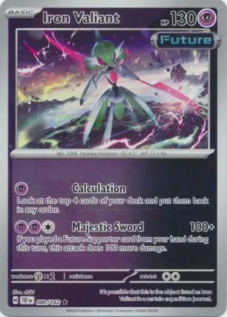 Temporal Forces Iron Valiant #80/162 reverse holo